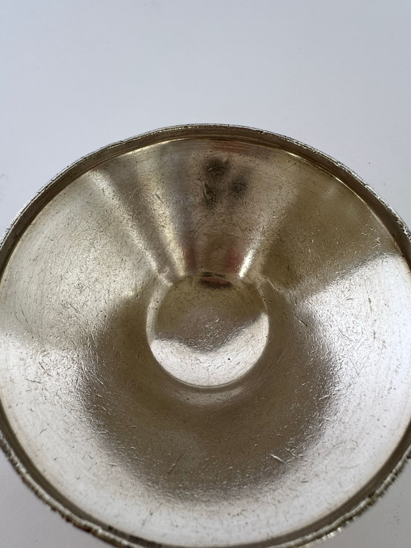 Set of 6 Mid Century Modern Silver Plated Coffee Cups