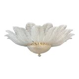 Murano glass sputnik chandelier flush mount, mazzega style, lot of 2 or a pair of chandeliers