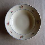 6 assiettes creuses vintage fleuries