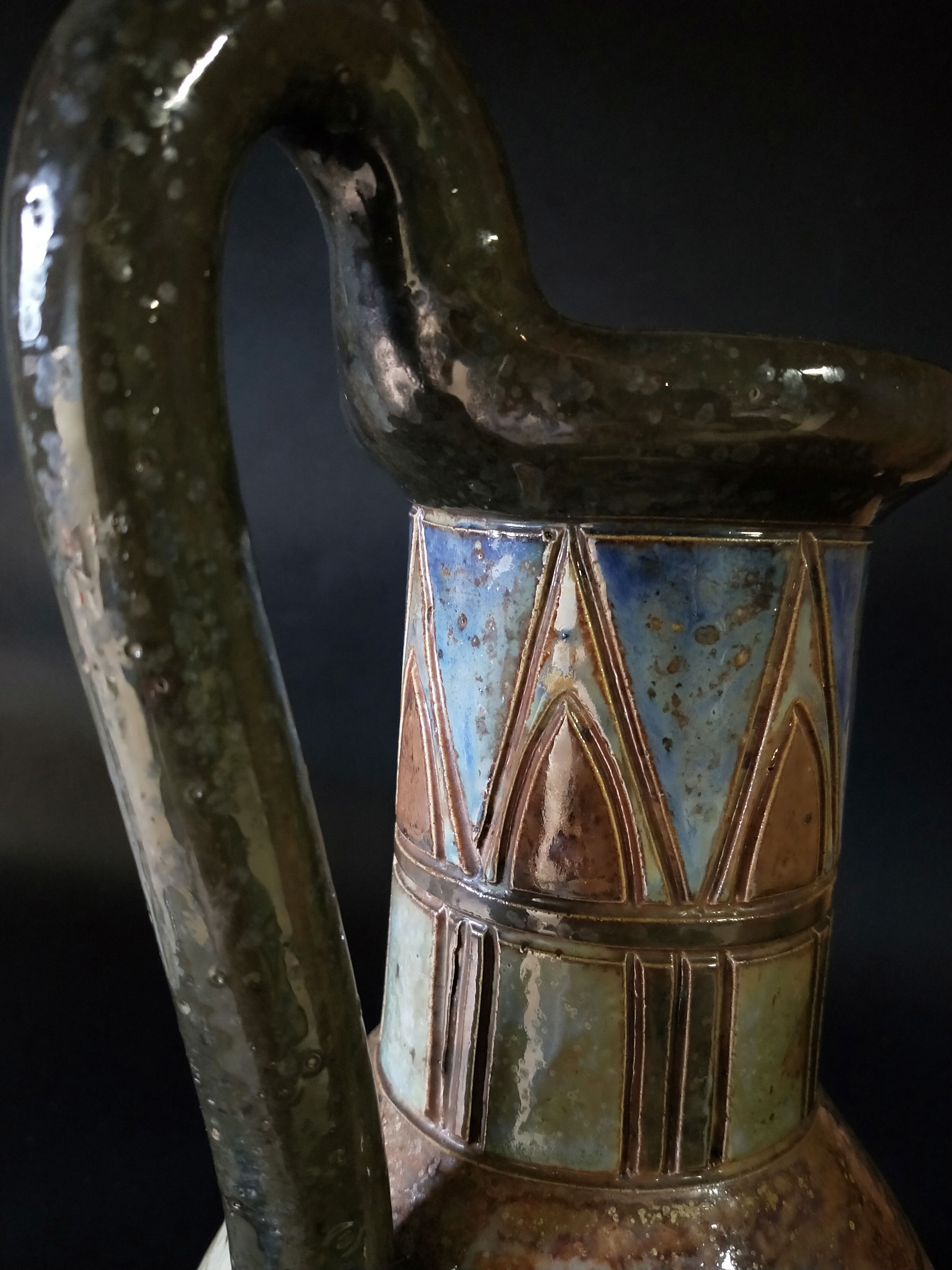 Belgian ceramic Dubois stoneware vase