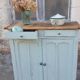 Pastel blue Parisian buffet