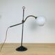 Lampe art déco monte et baisse laiton opaline