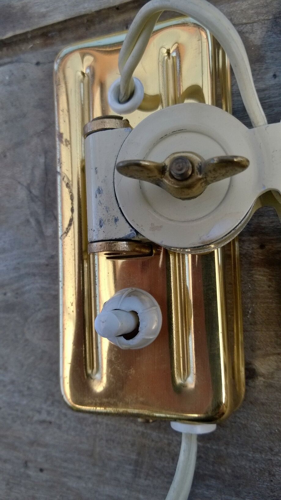 Lot of 2 stretchy wall sconces 1950s