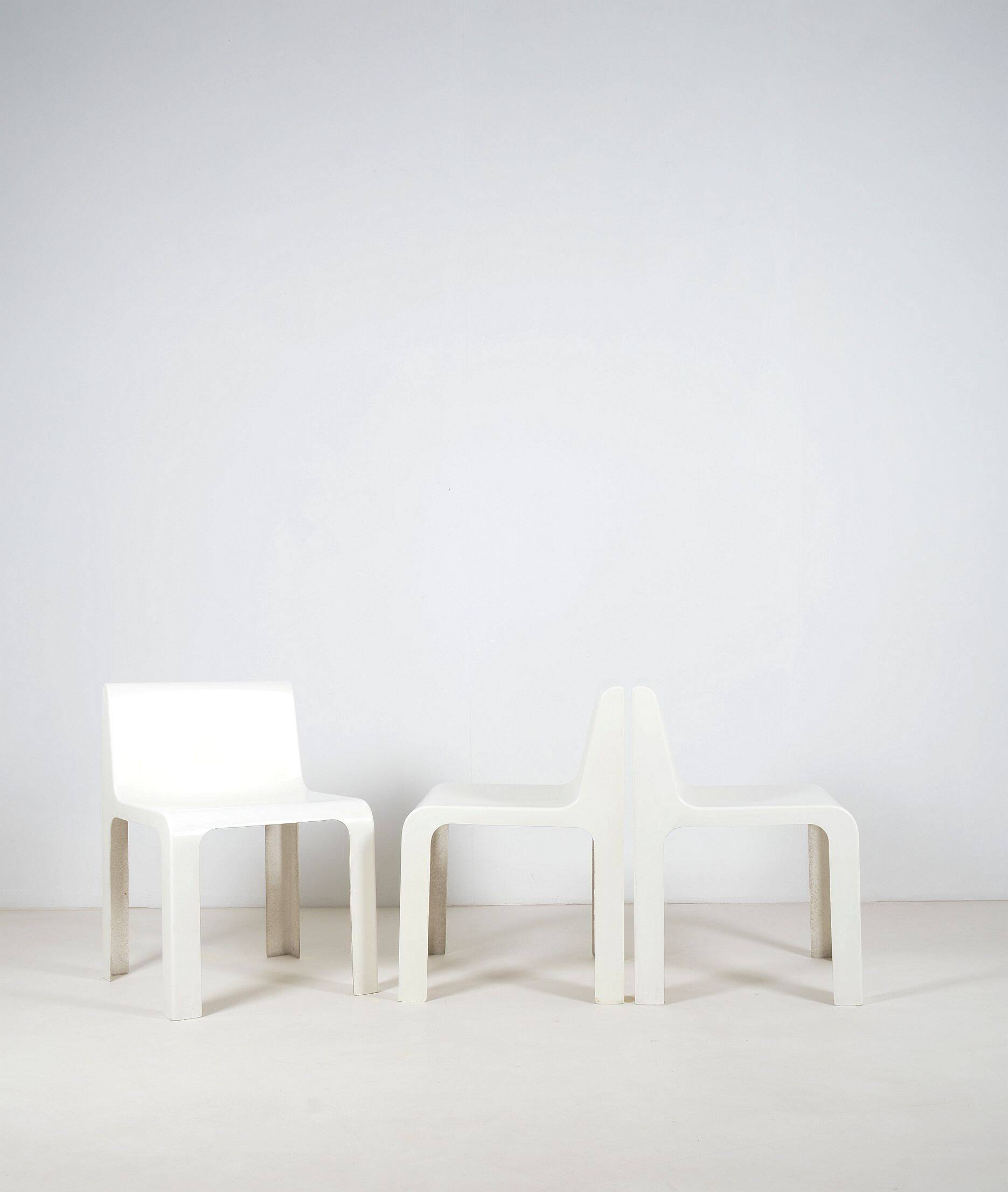 Set of 3 OZOO 600 chairs by Marc Berthier for Roche Bobois, 1970