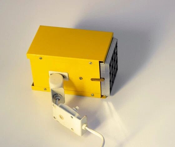 Yellow wall lamp Kubus Elidus - Sweden, 1970s