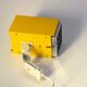 Yellow wall lamp Kubus Elidus - Sweden, 1970s