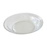 Old service dish in round glass duralex advertising oil lesieur
