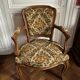 Pair of cabriolet armchairs in Louis XV style