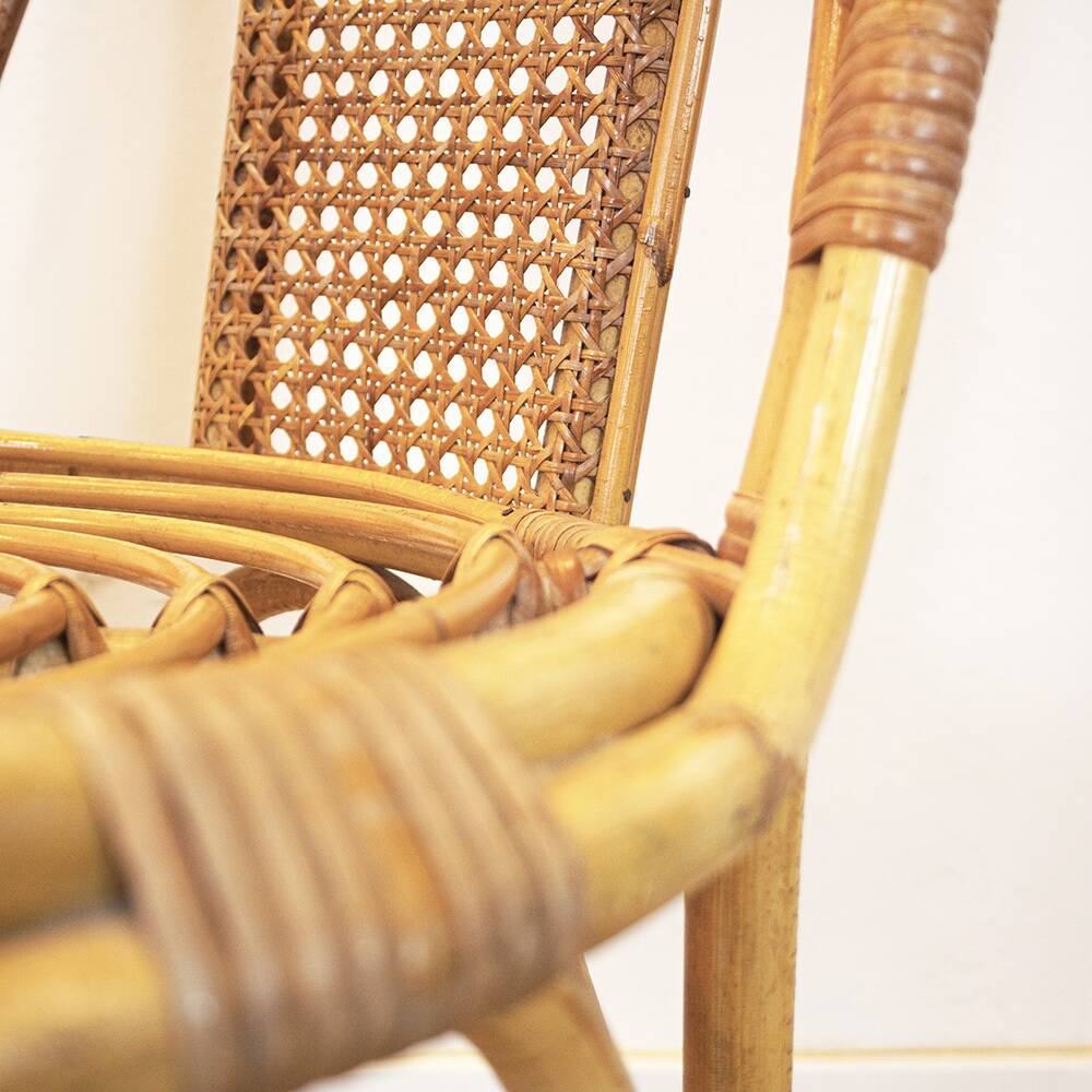 Vintage bamboo chair