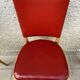 3 chairs in red Skaï