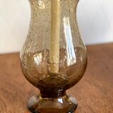 Bubbled glass candle holder 1970