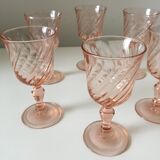 6 verres à liqueur Rosaline