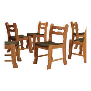 Chaises en chêne massif,