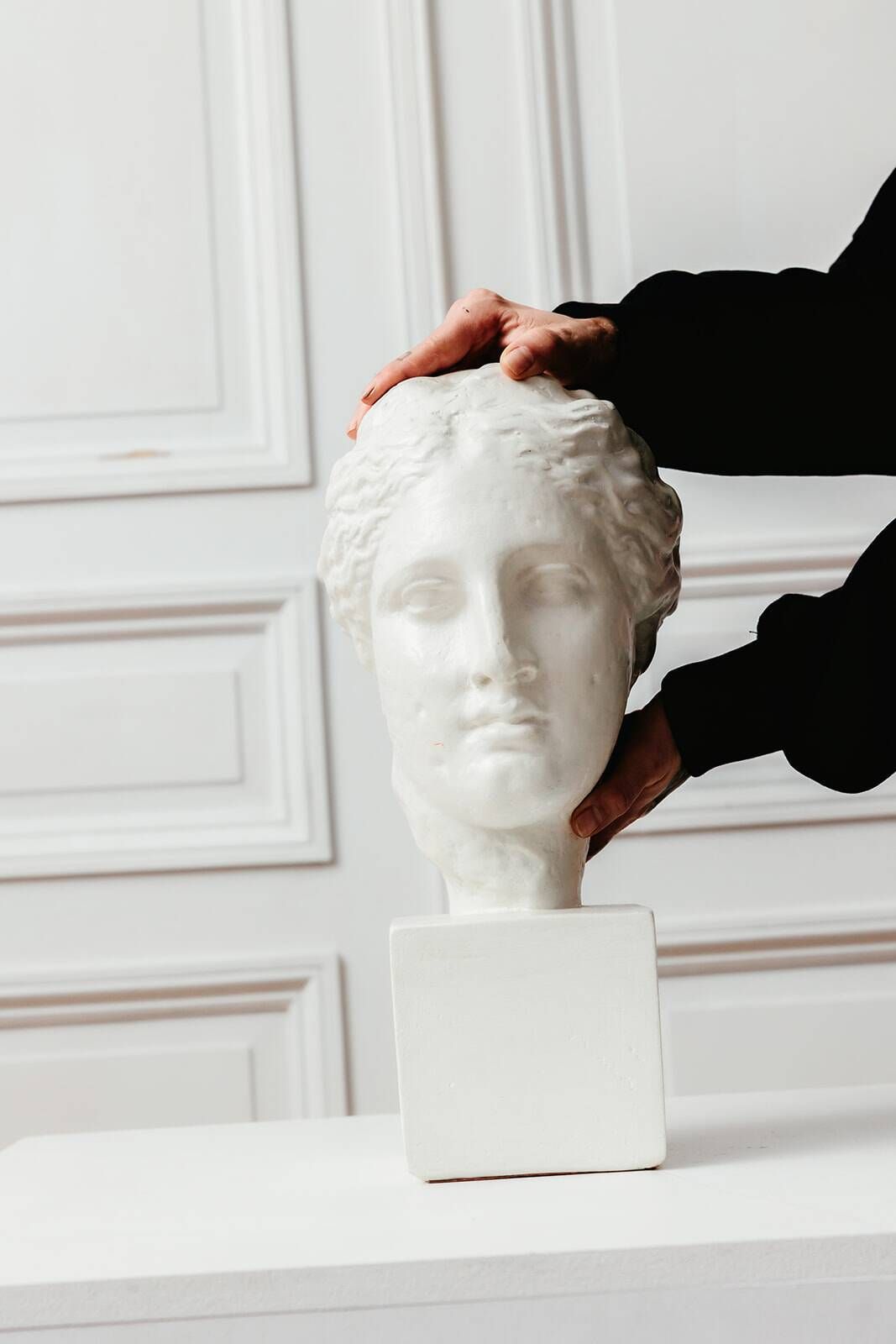 Female bust reproduction of the head of Hygieia.