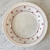 Plat creux Digoin Sarreguemines modèle "Andrée" petits soleils années 30