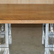 Restored suite Tim Bates for Pieff Mandarin leather chrome hardwood.