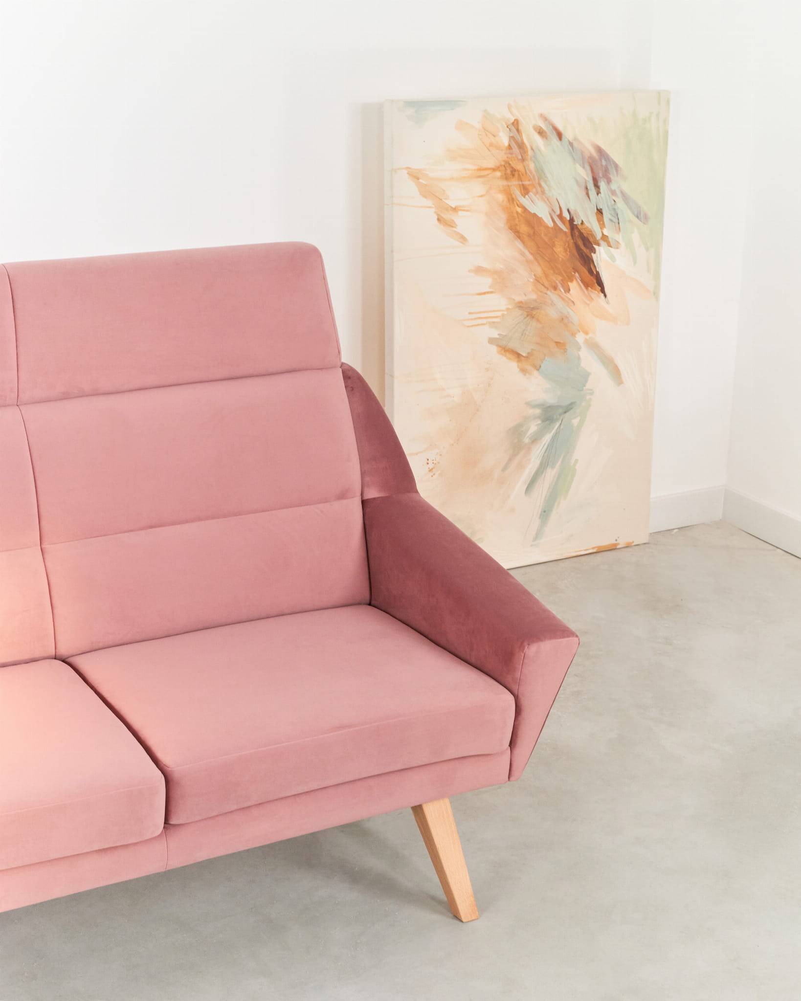 Sofa MANDAL pink, Scandinavian design