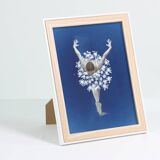 Original Cyanotype Print "THE DANCER" 21 x 27 cm with Frame