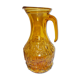 Vintage amber transparent glass decanter