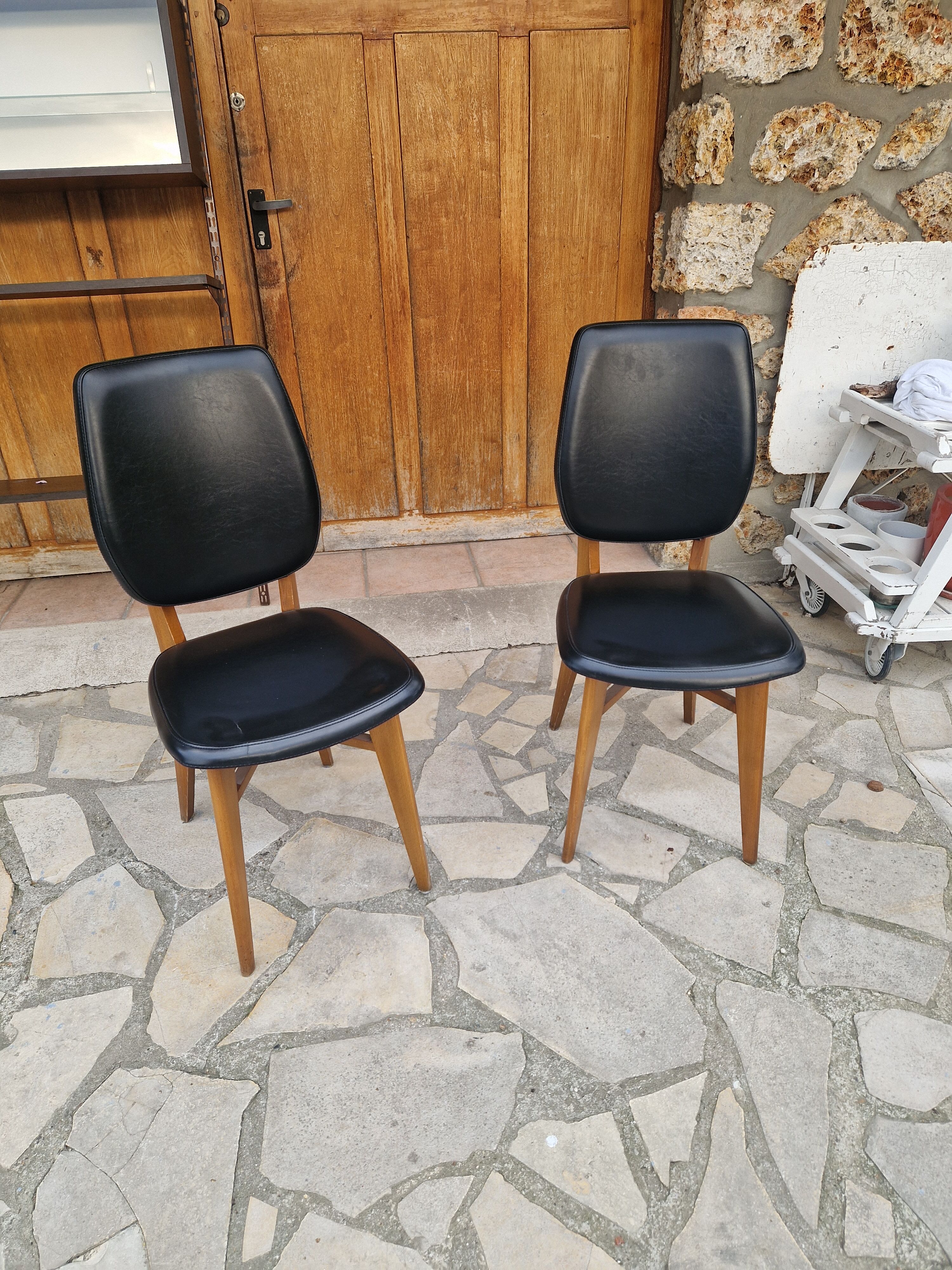 Paire de chaises scandinaves