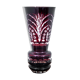 Maroon crystal vase, Poland, 1970s