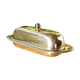 Butter maker in metal and glass
