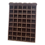 Old furniture locker display window grocery store haberdashery
