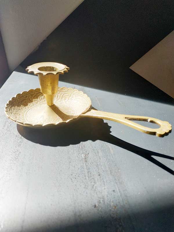 Brass candle holder