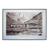 The barns of Moudang, Hautes-Pyrénées, photo printed in 1937.