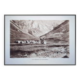 Les granges du Moudang, Hautes-Pyrénées, photo imprimée en 1937