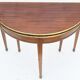 Table demi-lune en acajou