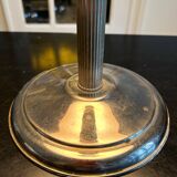 Striated metal lamp