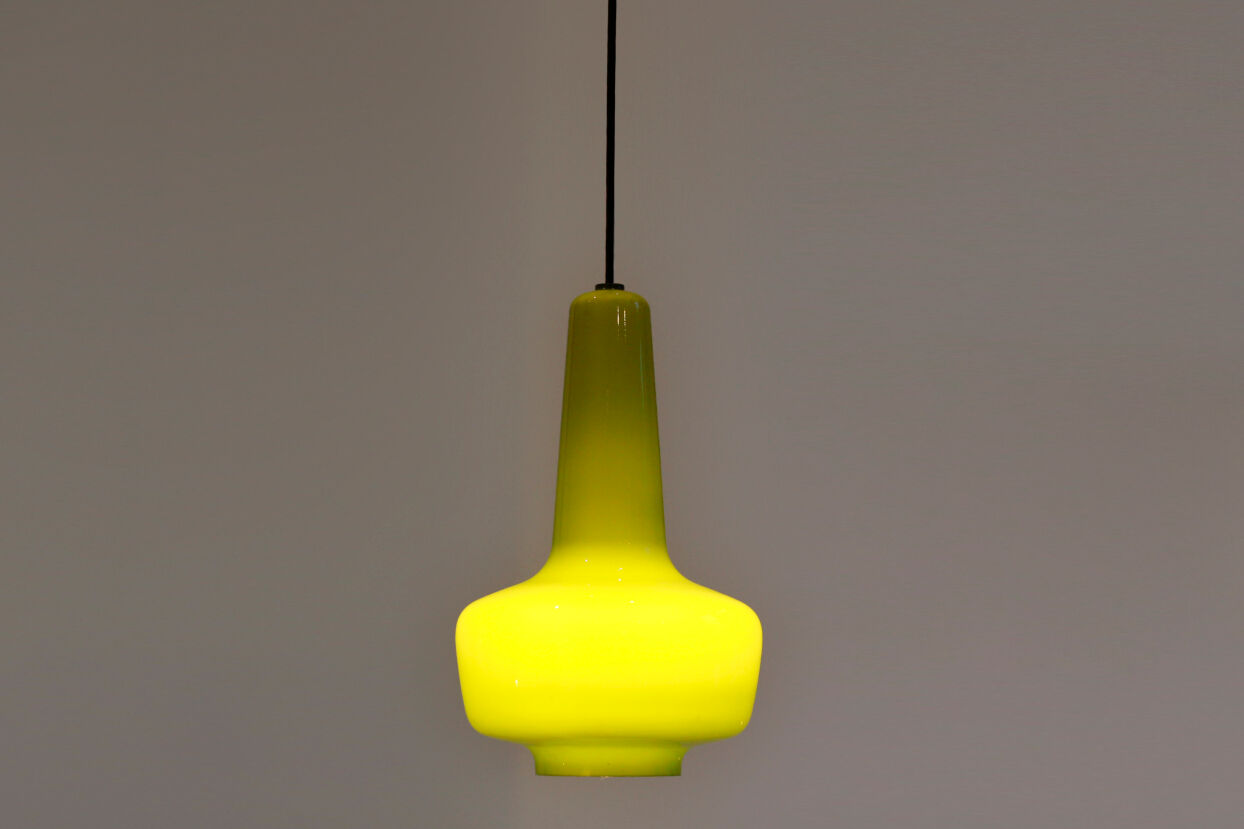 'Crete' green glass pendant by Jacob Bang for Frog & Morup