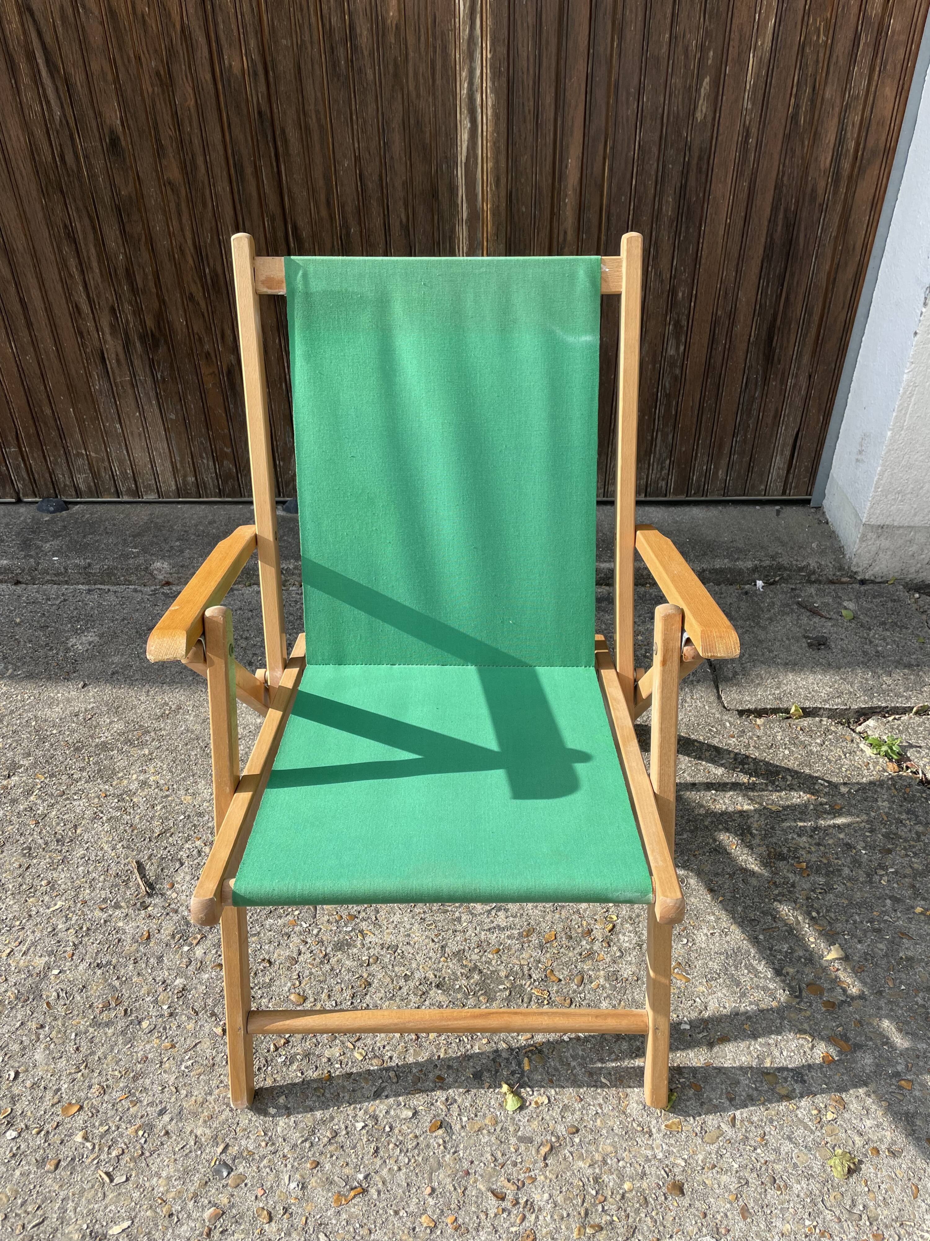Vintage folding armchair
