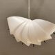 Danish conch, snail shell hanging lamp from the 80s, made of hard ABS plastic.