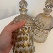 Lot of 2 vintage Guerlain Cologne perfume bottles.