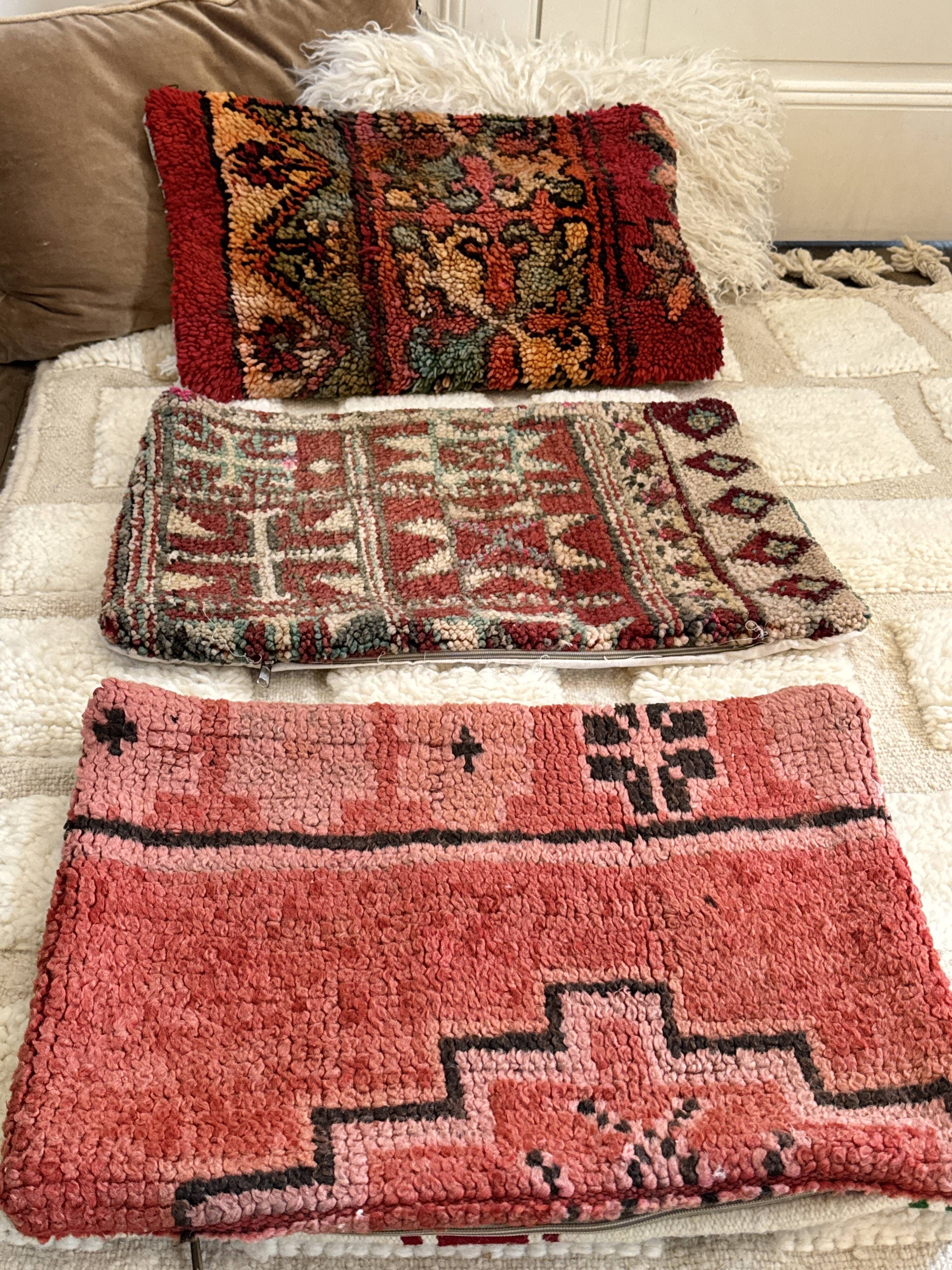 Vintage berber cushion