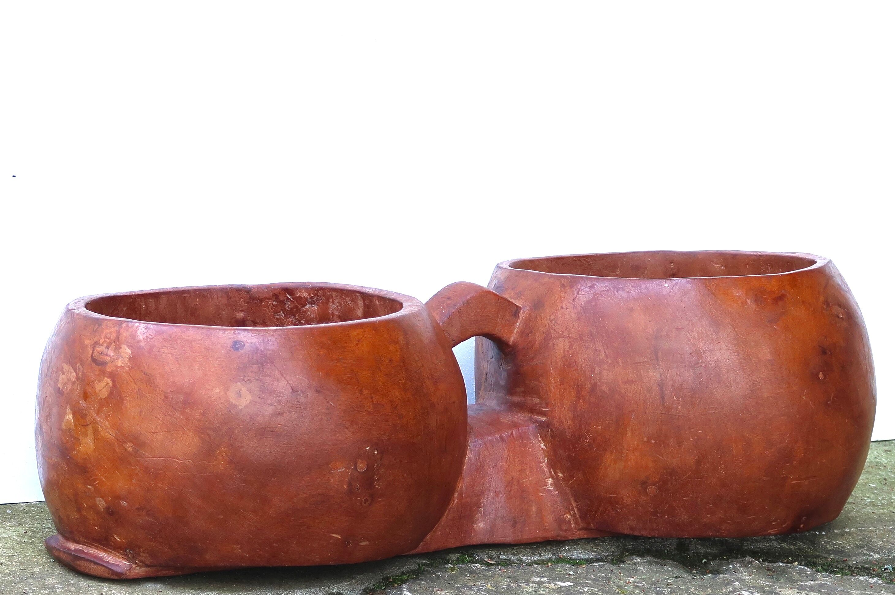 Ethnic wooden gardener 70s