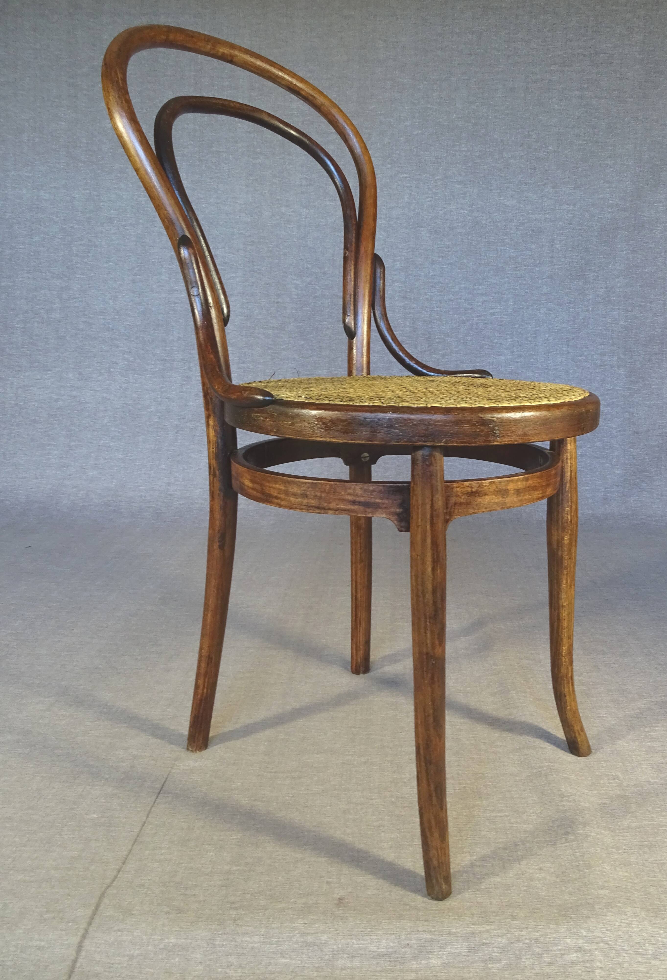 Chaise bistrot N°14 par Carton et Hermann (Belgique) vers 1925- No Thonet-