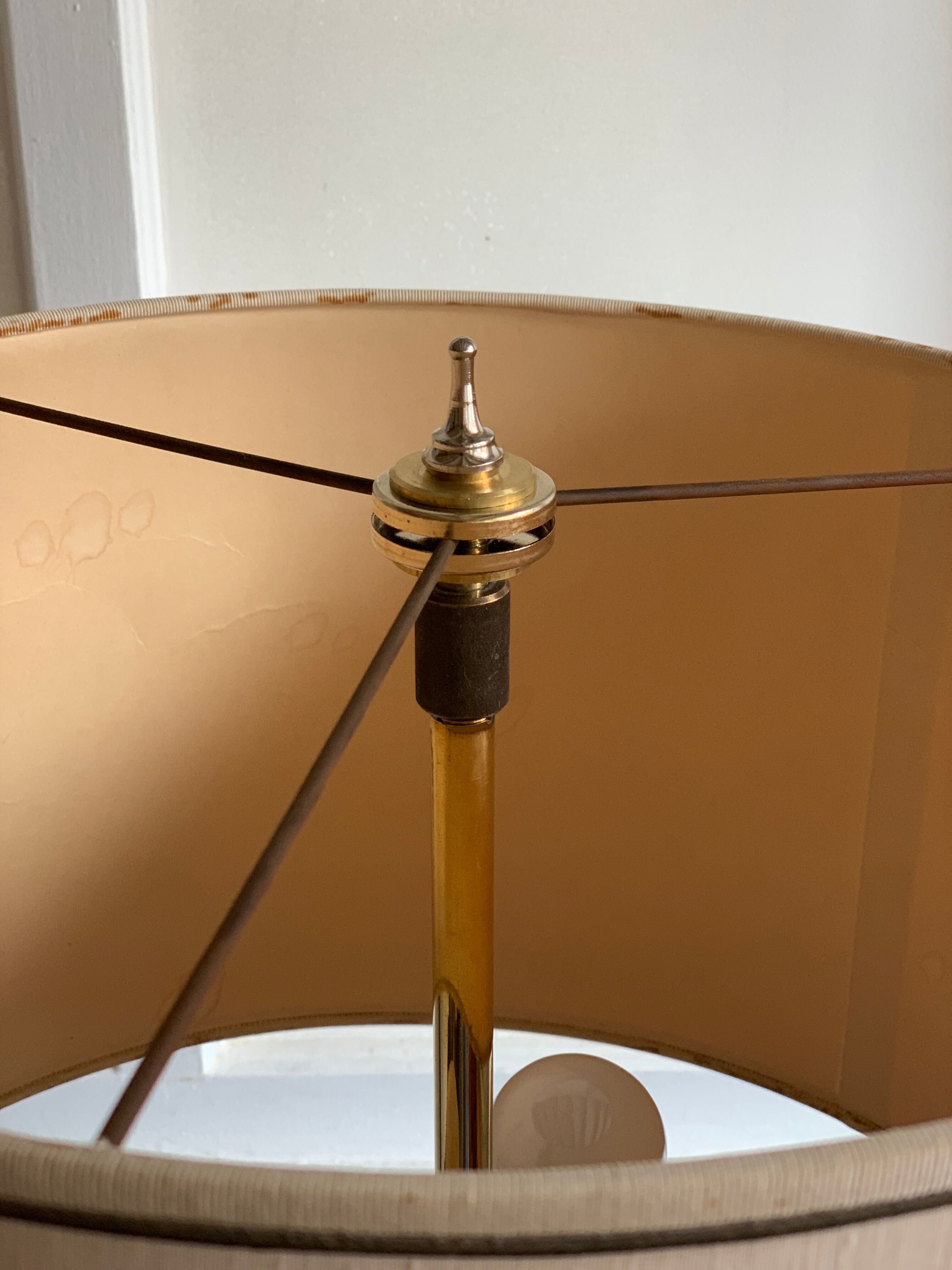 Vintage brass floor lamp