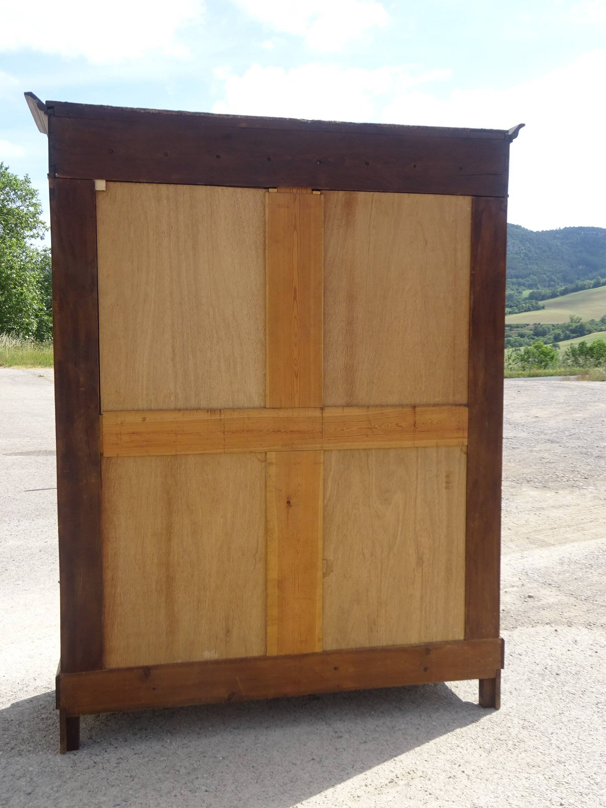 Large Parisian wardrobe in solid oak