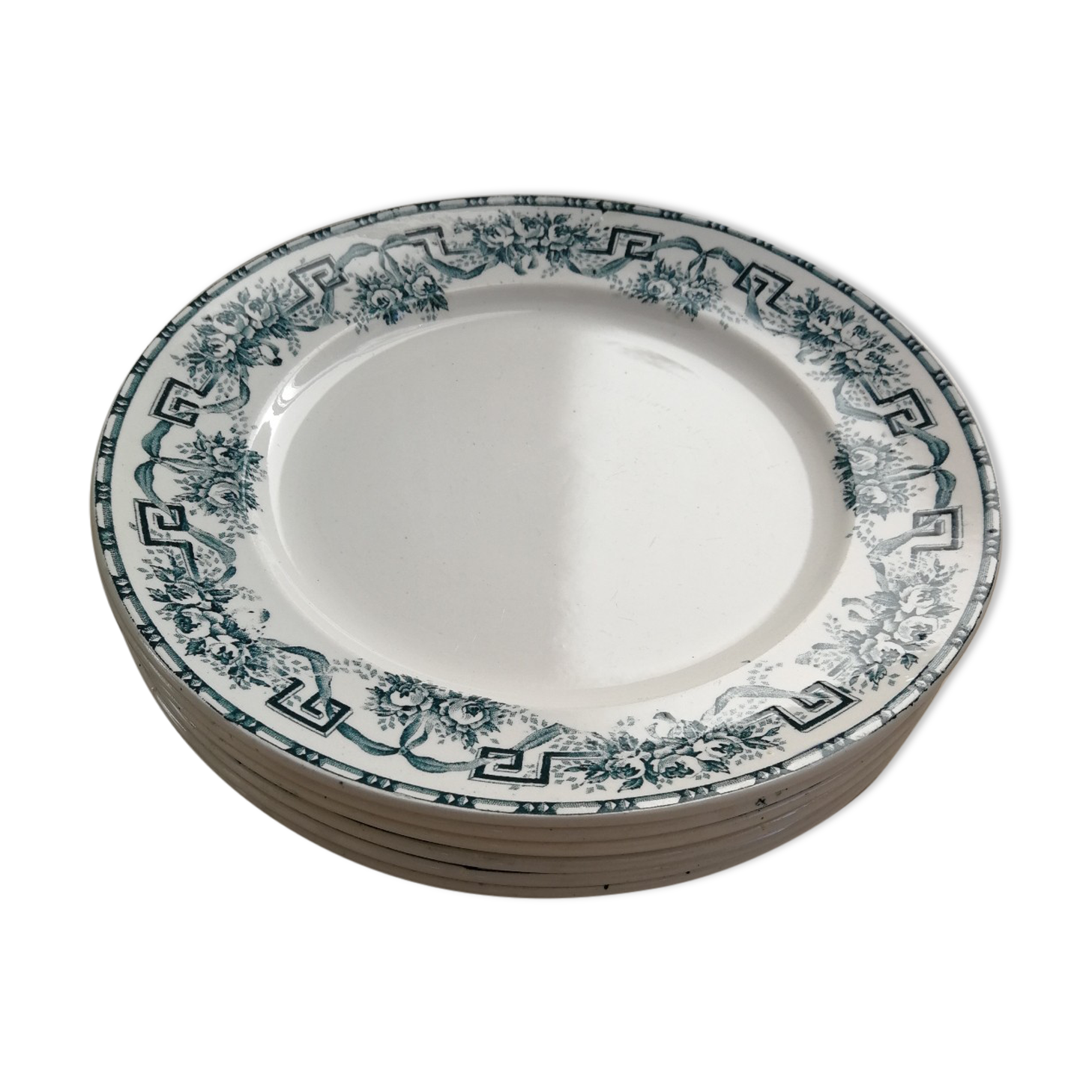 Set of dessert plates Moulins des Loups and Hamage