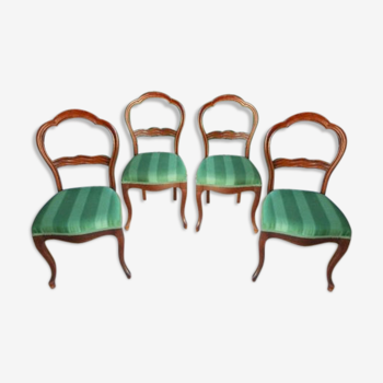 Lot 4 chaises Louis Philippe