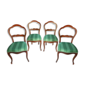 Lot 4 chaises Louis Philippe