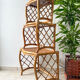 Vintage trundle tables in bamboo and rattan