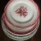 6 mismatched flat plates Terre de Fer Digoin Sarreguemines