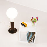 Space age floor lamp in glass & metal by Temde Leuchten