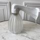 applique art déco en verre avec support en porcelaine blanc années 30