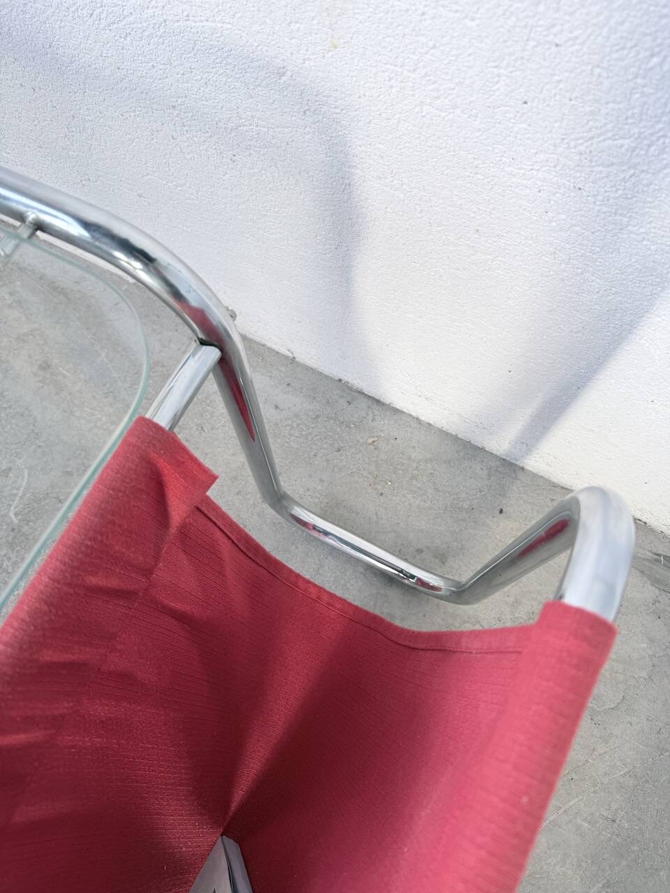 Table basse moderniste Bauhaus en acier tubulaire