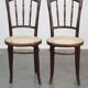 Lot de 2 chaises de bistrot originales vintage Thonet